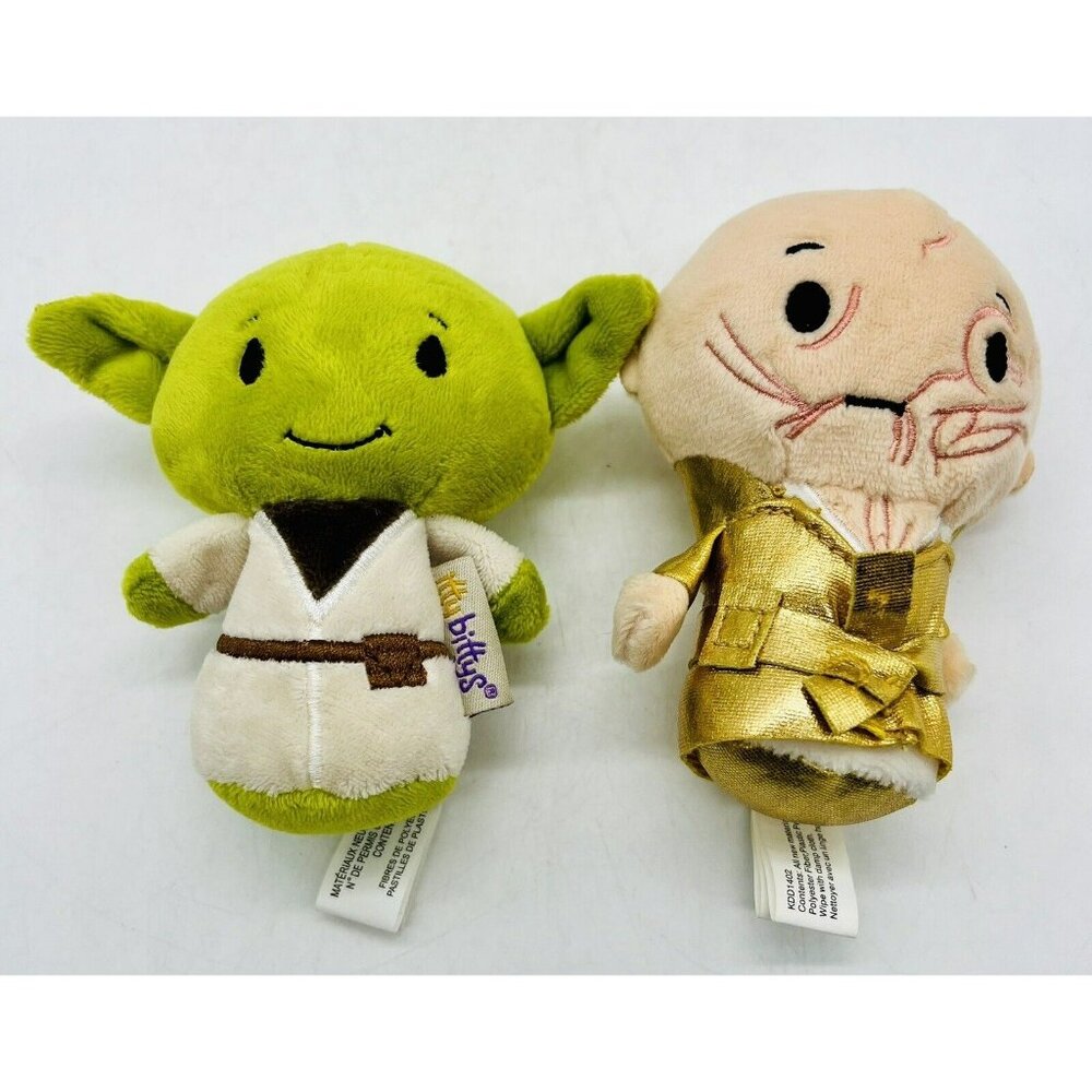 Hallmark Itty Bittys Supreme Leader Snoke Yoda Plush Lot of 2 Tags